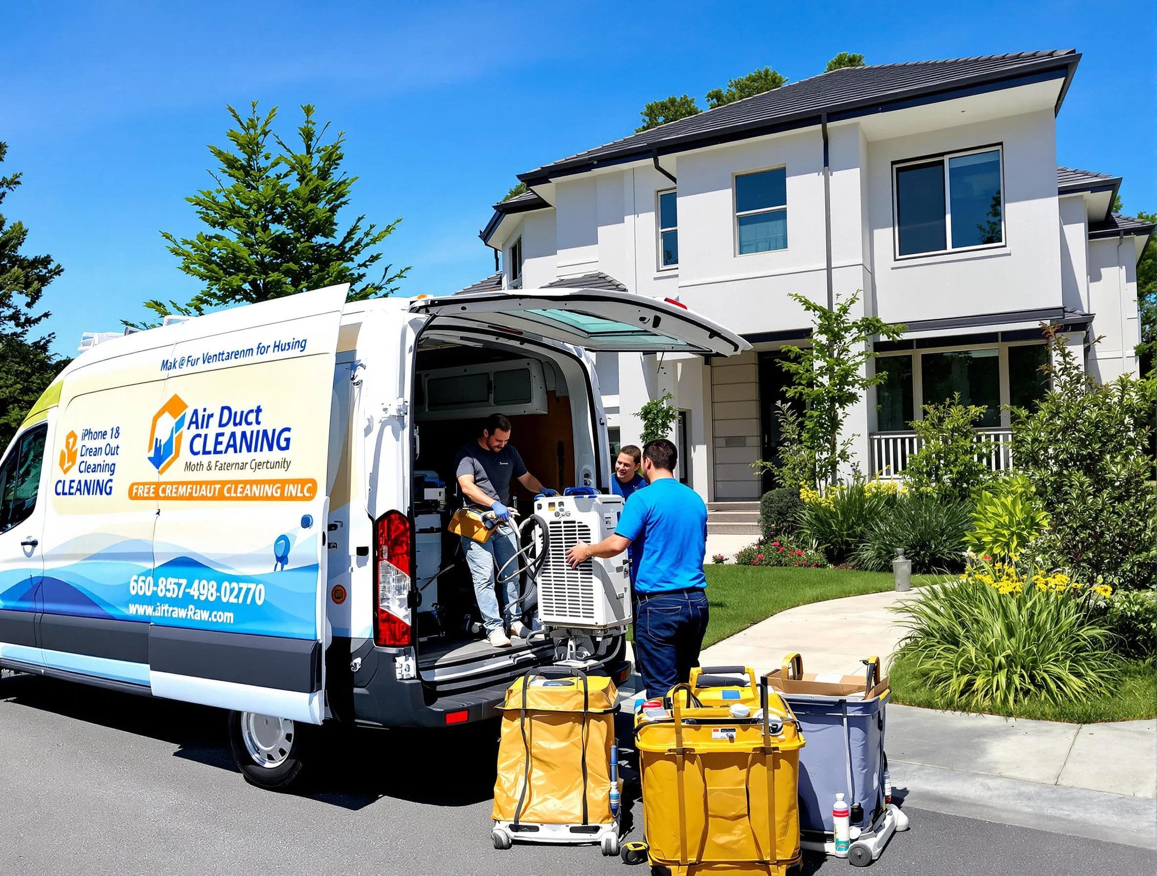 Twin Lakes Air Duct Cleaning technician performing professional air duct cleaning in Twin Lakes