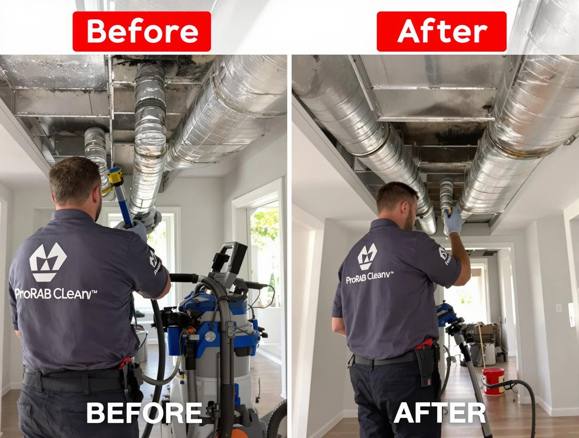Twin Lakes Air Duct Cleaning expert performing thorough residential duct cleaning in a Twin Lakes home