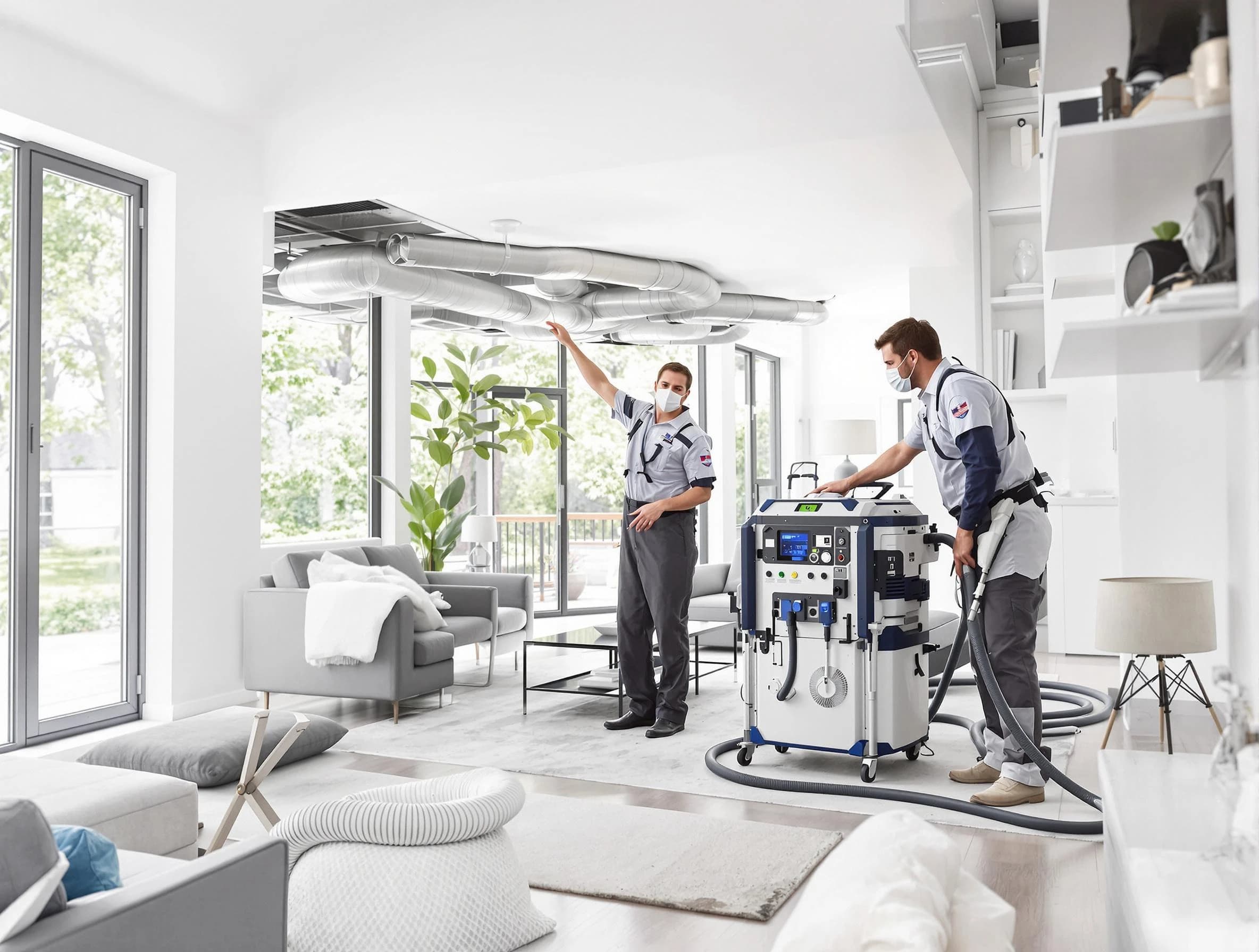 Twin Lakes Air Duct Cleaning professional conducting pure air duct cleaning with state-of-the-art equipment in Twin Lakes