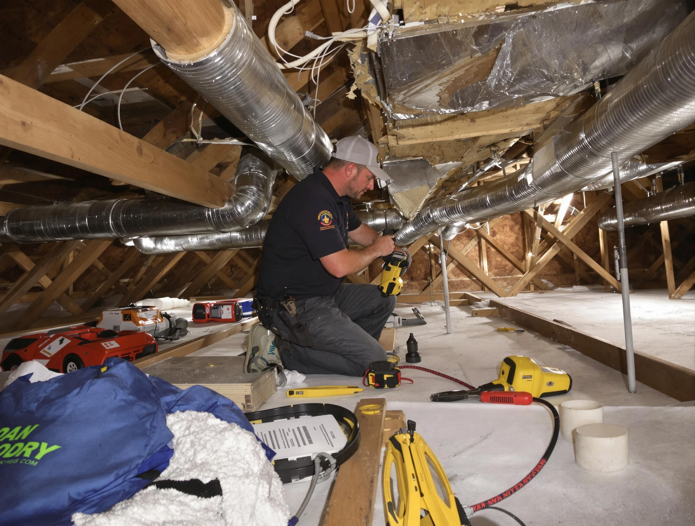 Professional air duct repair by Twin Lakes Air Duct Cleaning in Twin Lakes