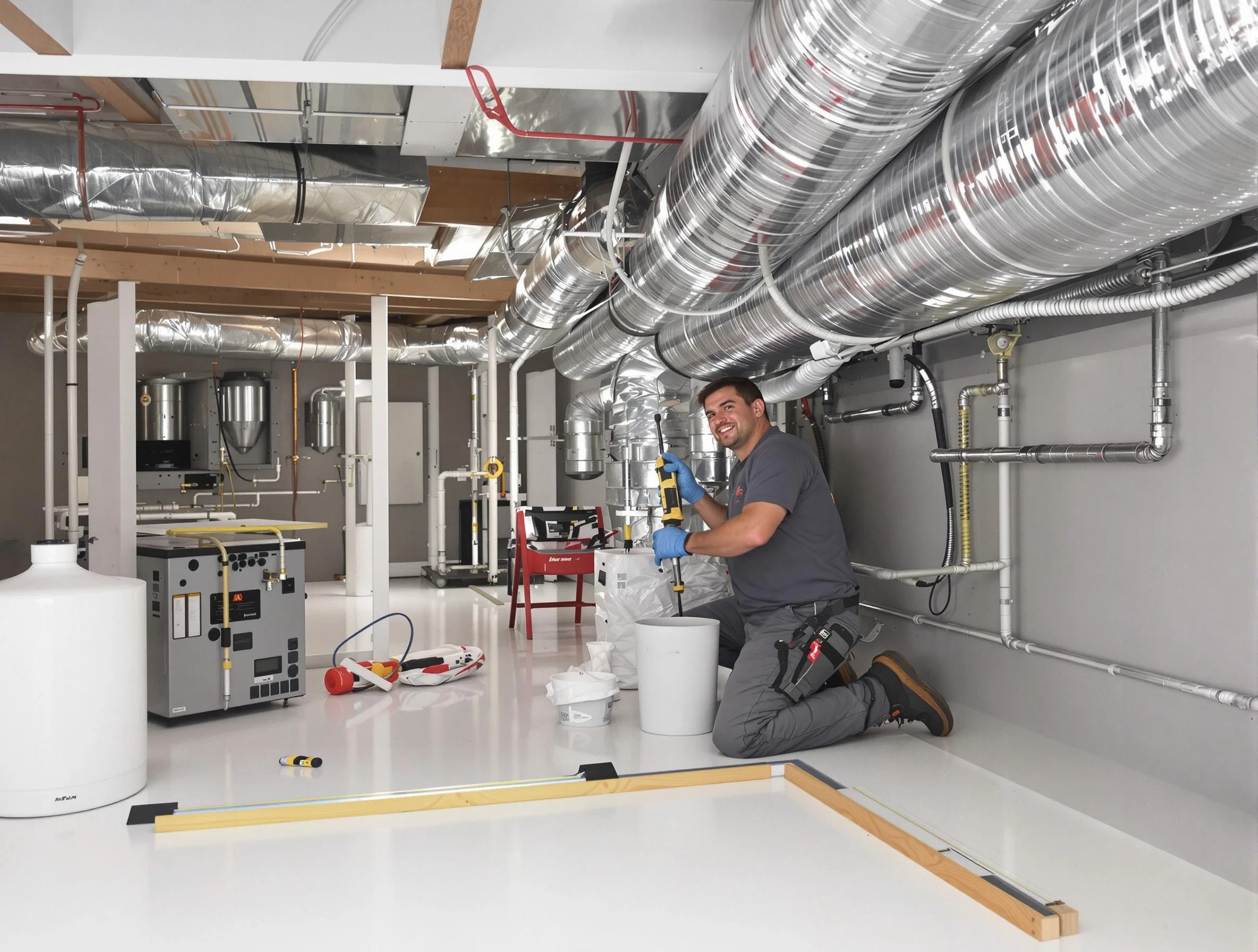 Professional duct sealing service by Twin Lakes Air Duct Cleaning in Twin Lakes