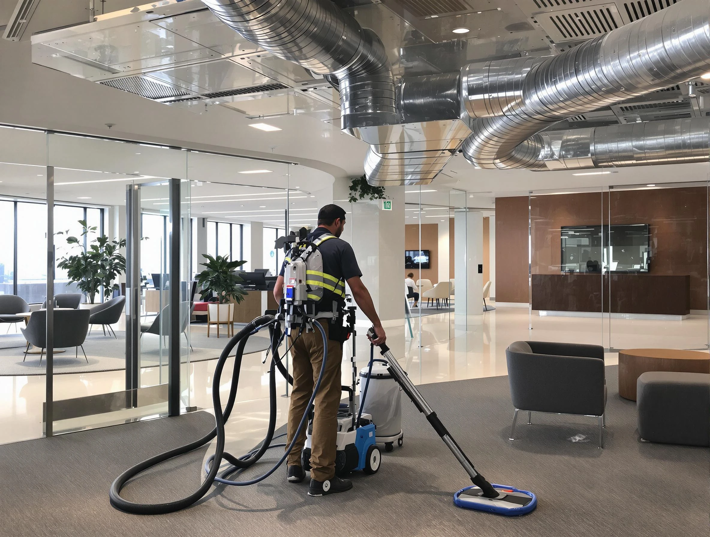 Commercial duct cleaning service by Twin Lakes Air Duct Cleaning in Twin Lakes